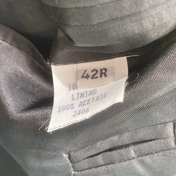 VTG Gianfranco Ruffini Italy Men's 42R Wool Houndstooth Blazer Jacket Sport Coat - Picture 9 of 13